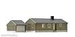 NMJ 1018210 - NMJ Skyline 15119 Norwegische Garage, Grau / Weiß, H0 Fertigmodell