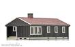 NMJ 1018214 - NMJ Skyline 15117 Norwegischer Bungalow, Braun / Weiß, H0 Fertigmodell