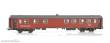 NMJ 1018218 - NMJ Topline 113.301 NSB CB1 21218, Nachtzug Salongwagen, Rot/Schwarz, H0