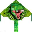 Ecoline 102159 - Simple Flyer T-Rex - Kinderdrachen, ab 5 Jahren, 75x120cm, inkl. 17kp Polyester Schnüre, 25m
