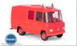Brekina 10220 - Mercedes Sortiment zum Bau von 1 L 508 RTW rot, rot, 1970