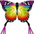 Ecoline 102223 - Butterfly Kite Rainbow - Kinderdrachen, ab 5 Jahren, 95x120cm , inkl. 17kp Polyester Schnüre