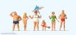 Preiser 10283 - HO Fam. Krause am Strand