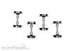 NMJ 1029559 - NMJ Topline AC hjulaksler for Lgjs/Lgns, 4 Stk (2 par)