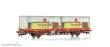 NMJ 1029826 - NMJ Topline 507.126 CargoNet Lgns 42 76 443 2316-9 mit zwei 25` Munkholm container, H0