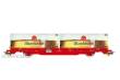 NMJ 1029826 - NMJ Topline 507.126 CargoNet Lgns 42 76 443 2316-9 mit zwei 25` Munkholm container, H0