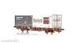 NMJ 1029829 - NMJ Topline 507.129 CargoNet Lgns 42 76 443 2131-2 containertragwagen Pepsi Max/Ramberg Spedisjon, H0