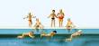 Preiser 10307 - HO Kinder im Schwimmbad