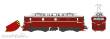 NMJ 1030926 - NMJ Topline 82.206 NSB El13.2154, Rot-Braun, Grossem Schneeräumen, H0, DC Analog
