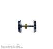 NMJ 1032238 - Hjulaksel m/ Gummiring for NMJ Topline El17, Ver. 2