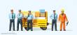 Preiser 10372 - HO RhB-Bahnpersonal 5 Figuren