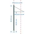 Sommerfeldt 104 - Moderner Straßenbahn Streckenmast (5 Stück) {# 104}