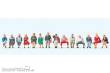 Preiser 10524 - H0 Sitzende Reisende. 14 Figuren