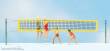 Preiser 10528 - HO Beach-Volleyball