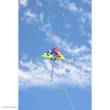 HQ 106103 - Delta Rainbow Checker - Kinderdrachen, ab 10 Jahren, 98x210cm, inkl.45kp Polyester Schnüre, 60m