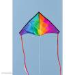 HQ 106122 - Delta Rainbow - Kinderdrachen, ab 5 Jahren, 75x140cm, inkl.17kp Polyester Schnüre, 40m
