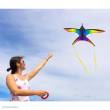 HQ 106523 - Swallow Kite Rainbow - Kinderdrachen, ab 8 Jahren, 80x120cm , inkl. 17kp Polyester Schnüre auf Spule