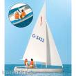 Preiser 10676 - Segler (1). Segelboot Korsar