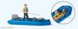 Preiser 10687 - Angler im Schlauchboot