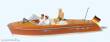Preiser 10688 - Motorboot Riva Ariston mit Be