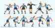 Preiser 10756 - Fussballmannschaft.Hellblaue