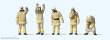 Preiser 10772 - Feurewehrmänner (beige), Tech