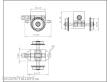 Halling ANT-KOP-090-H0 - Einzelachs-Antrieb, 9mm Räder, Spur H0