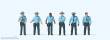 Preiser 10798 - US Highway Patrolmen