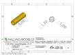 Halling ETH-ADP-50 - Adapterhülse für 1 mm Achse auf 1,5 mm Achse