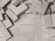 Juweela 11001 - 1:8 Ziegel 32x16x12mm, grau hell, 25x