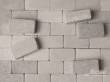 Juweela 11004 - 1:8 Ziegel gerumpelt 32x16x12mm, grau hell, 50x