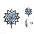 Invento 110220 - Metal Wind Spinner: Copper Kaleidoscope Giant Duett