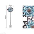 Invento 110220 - Metal Wind Spinner: Copper Kaleidoscope Giant Duett