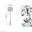 Invento 110221 - Metal Wind Spinner: Copper Flower Duett