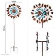 Invento 110223 - Metal Wind Spinner: Copper Leaf Duett