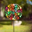 Invento 110226 - Metal Wind Spinner: Multi-colored Kaleidoscope Duett
