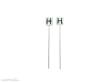 Halling M-603-R-FM - H Schild, gealtert, auf Steher, 2 Stk.