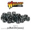 Warlord Games WG-D6-34 - Warlord Games Würfel Schwarz (30)