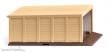Wiking 114003 - Selbstbau-Garage (3S) - blassbraun/elfenbein