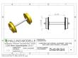 Halling ETH-AXO-VRP-100-H0 - Laufachse spitz, H0, mit 10mm