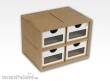 HobbyZone HZ-OMs01a - Schubladenmodul schmall x 4