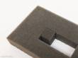 Halling BOX-RAS-GR - Rastergestanzter Schaumstoff ca. 320x220x31mm, anthrazith
