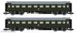 Saxonia 120197 - 2er Set Personenwagen C4Ü Sa 07 m. Beleuchtung, DR Ep.IV Inkl. Digital schaltbarer Innenbeleuchtung (leuchtet auch im Analogbetrieb) - DR - Ep.IV