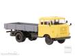 Hädl 121045-10 - IFA W50L Speditionskabine, Holzpritsche, Sandgelb