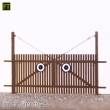 Halling M-112-FM - Tor zu Holz-Staketenzaun, im Orig. 2 m hoch