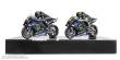 Minichamps 122194446 - YAMAHA YZR-M1 - SET 2 BIKES 2 FIGURINES - HAMILTON/ROSSI - TEST VALENCIA 2019