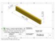 Halling ETH-GEW-OLD - Gewicht, rechteckig 44,3x6,0mm