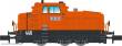 NME 123600 - Rangierdiesellok DHG 500 C RBH, orange, DCC - 446 - Privat