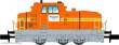 NME 123601 - Rangierdiesellok DHG 700 C ELBEKIES, orange, DCC - FORMVARIANTE - Lok 2 - Privat
