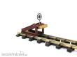 Halling M-258-FM - Prellbock (H0e) ´alte Bauweise´, rostrot